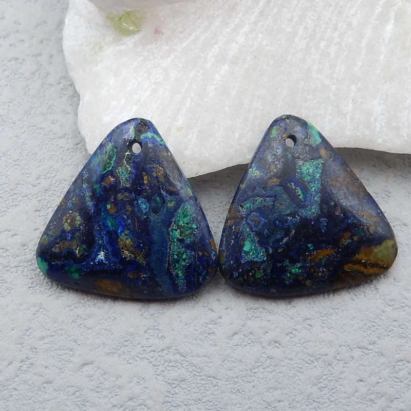 Wholesale!Blue Azurite fashion woman Earring Bead,Fashion Jewelry For Women Earrings Accessories,21x21x4mm6.4g