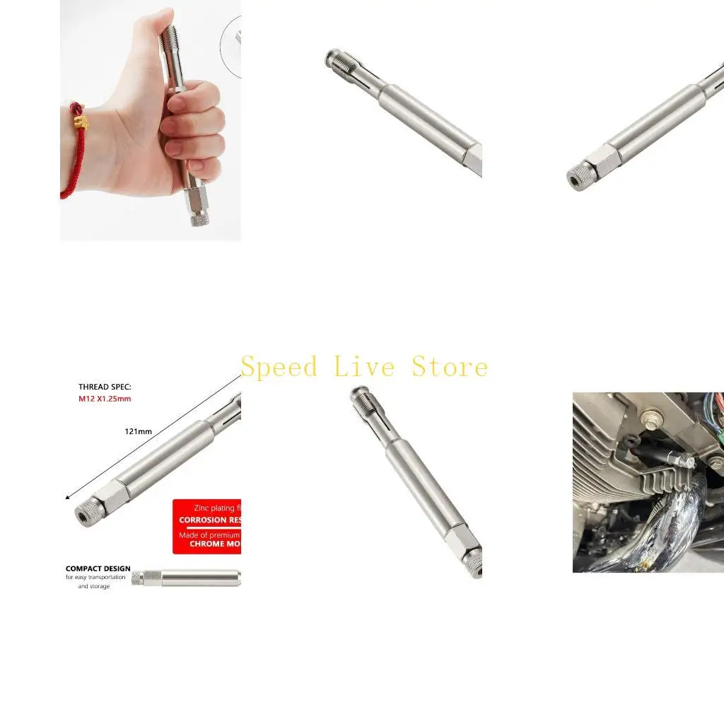 

547C Инструмент для ремонта защитной резьбы двигателя со смазкой, подходит для автомобильных отверстий для свечей зажигания, без