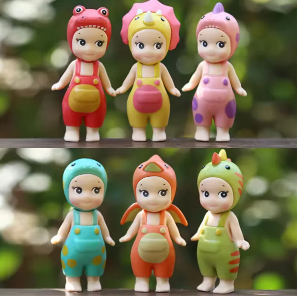 新恐竜エンジェルブラインドボックスシリーズコンピュータ携帯電話装飾オーナメントかわいいミニフィギュアアニメモデル