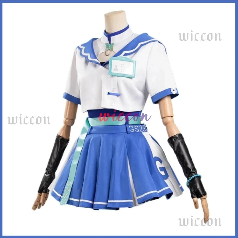 Game Wuthering Waves Camellya Cosplay Costume Doujin Wig Japanese JK Uniform Skirt Woman Suit in Stock Kawaii JK Suit