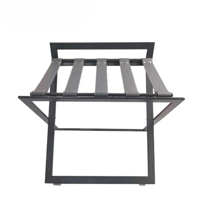 Factory wholesale high-end hotels and restaurants stainless steel PU belt luggage racks