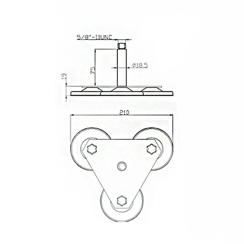 Triangle magnetic base mounting bracket steady holder three magnet combination for RTK GNSS measurement antenna Car GPS antenna