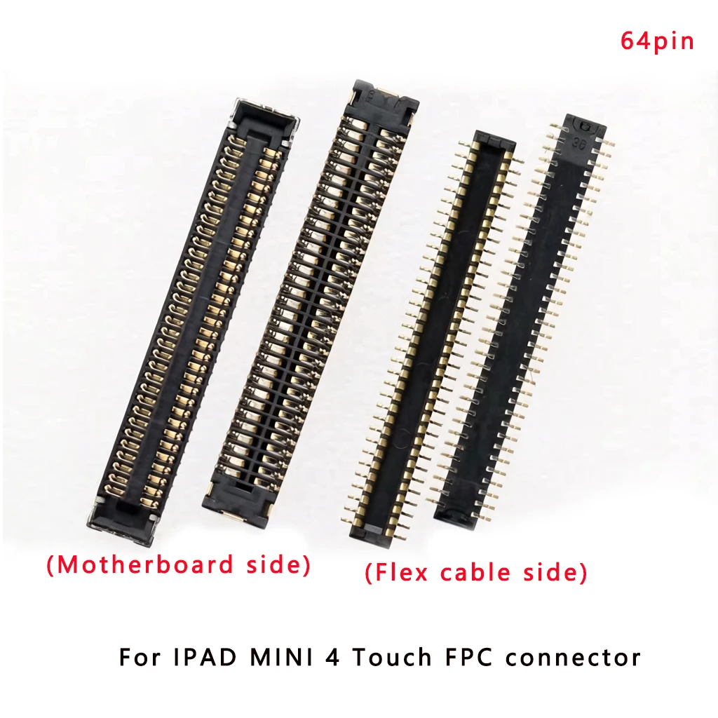 10 Conectores FPC Táctiles para Pantalla de iPad Mini 1/2/3/4/5 - Conector de Cable Flexible para Pantalla LCD en Placa Lógica / Cable Flexible