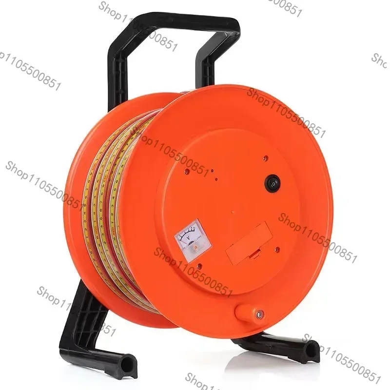 15mm Probe Steel Ruler Tape Deep Well Water Level Meter For 100M 300M 500M Well Water Depth