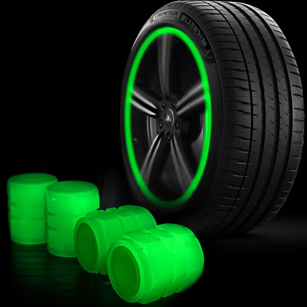 4pcs Car Wheel Styling Tyre Hub Luminous Cap Decor For Geely Geometry C 2021 GX3 Emgrand EC7 X7 CK Tugella LC Panda MK