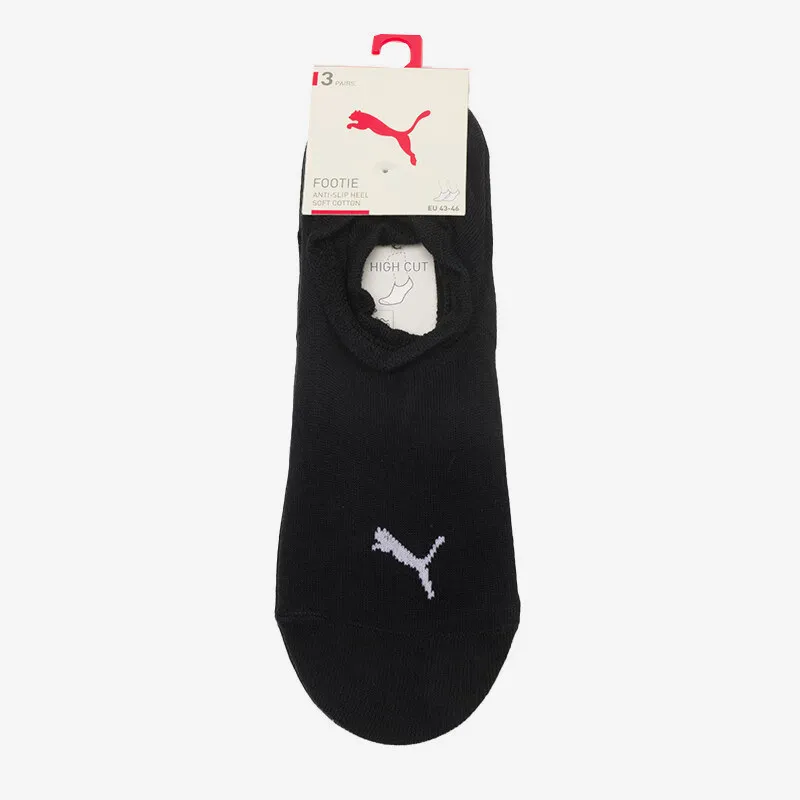 Puma U Footie 3P Men's and Women's Same Classic Simple Socks Three Pairs 938778-01