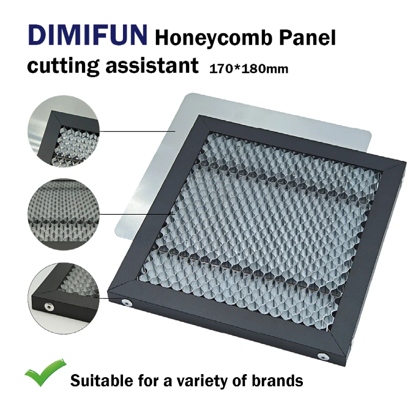 DIMIFUN honeycomb bed workbench panel universal plate with desktop protection and heat dissipation suitable for laser engraving