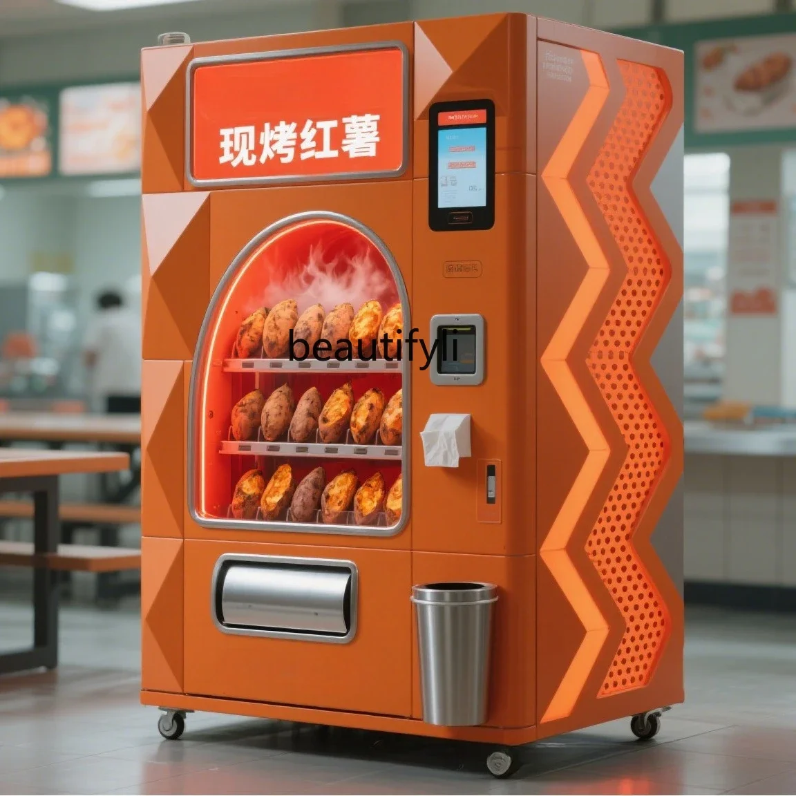 X Roasted sweet potato, self-service vending machine, barbecue corn vending machine commercial