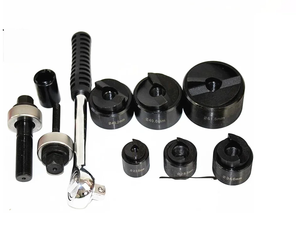 

Hole Punch Tool Openings Range 22.5mm-61.5mm 6T Pressure Sheet Thickness