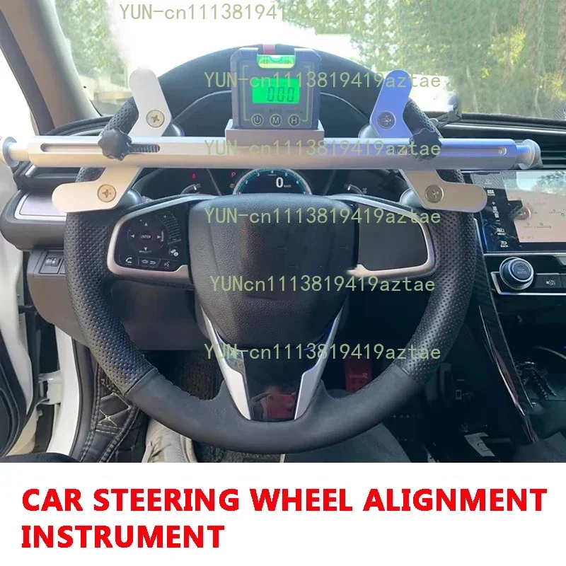 Car fourwheel positioning electronic level steering wheel alignment instrument steering wheel centering and straightening device