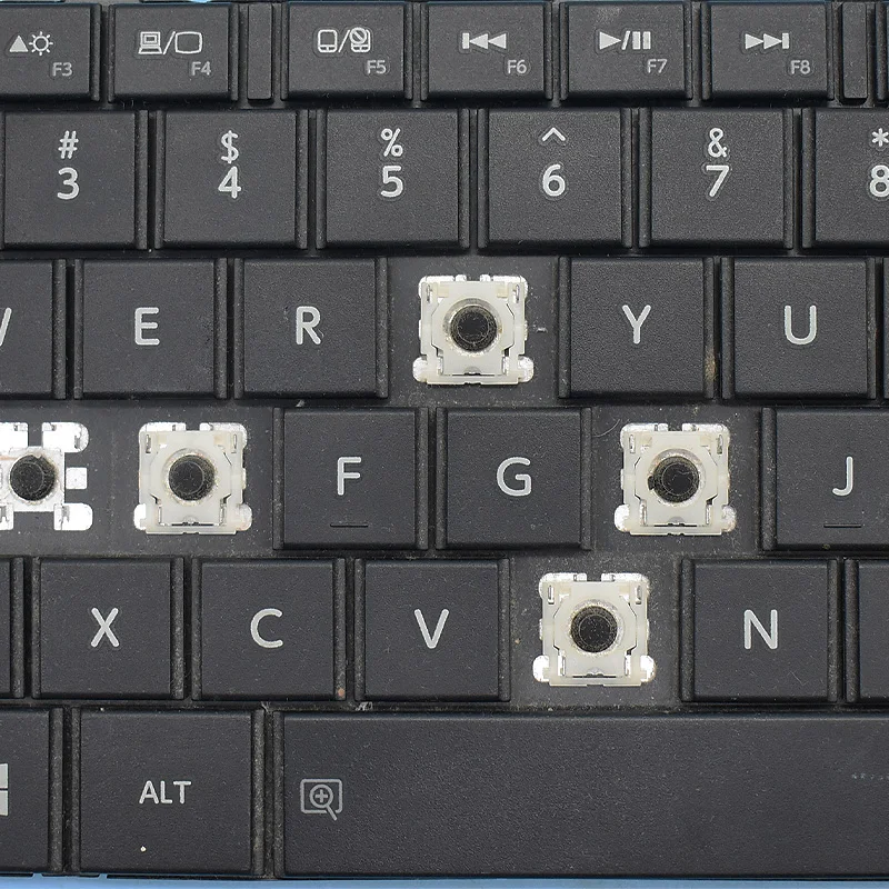 Keycap de substituição para Toshiba Satellite, Dobradiça do tampão chave, L800, L805, C805D, C800, C840, C845, L830, L840, M800, M805, L835, P840, teclado