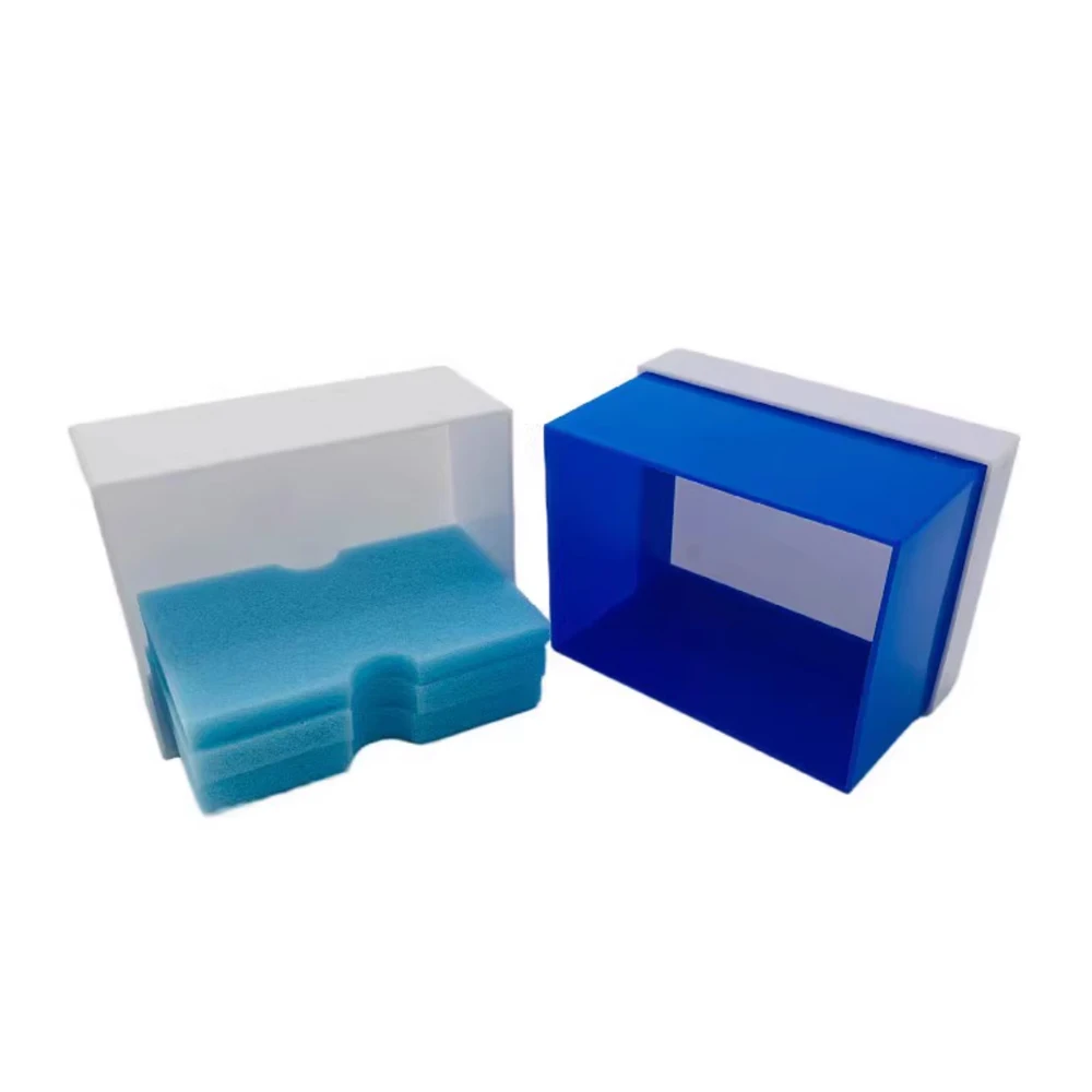 15pcs PE Intercolor Complete Denture Shock-proof Delivery Box Dental Plaster Model Packaging Box Denture Storage Case