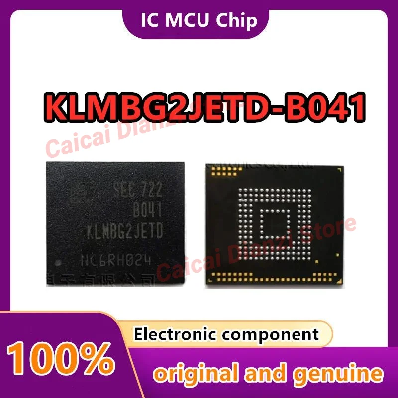 

KLMBG2JETD-B041 EMMC 32G mobile phone hard drive, font memory chip. Package BGA-153