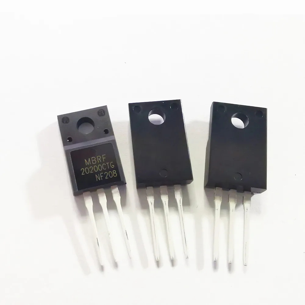 

10pcs/lot MBRF20200CTG MBRF20200CT MBRF20200 20200CTG B20200G 20A/200V TO-220F Schottky diode