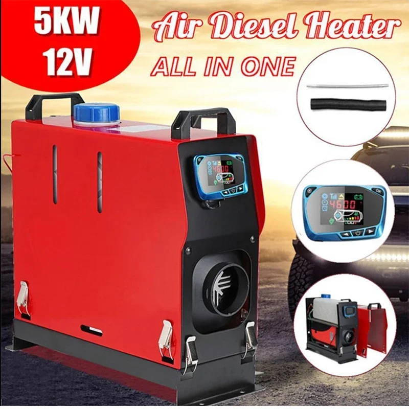 12V/24V 5KW Parking Integrated Heater Car Household Air Heater Diesel Heater Window Frosting Remote Operation