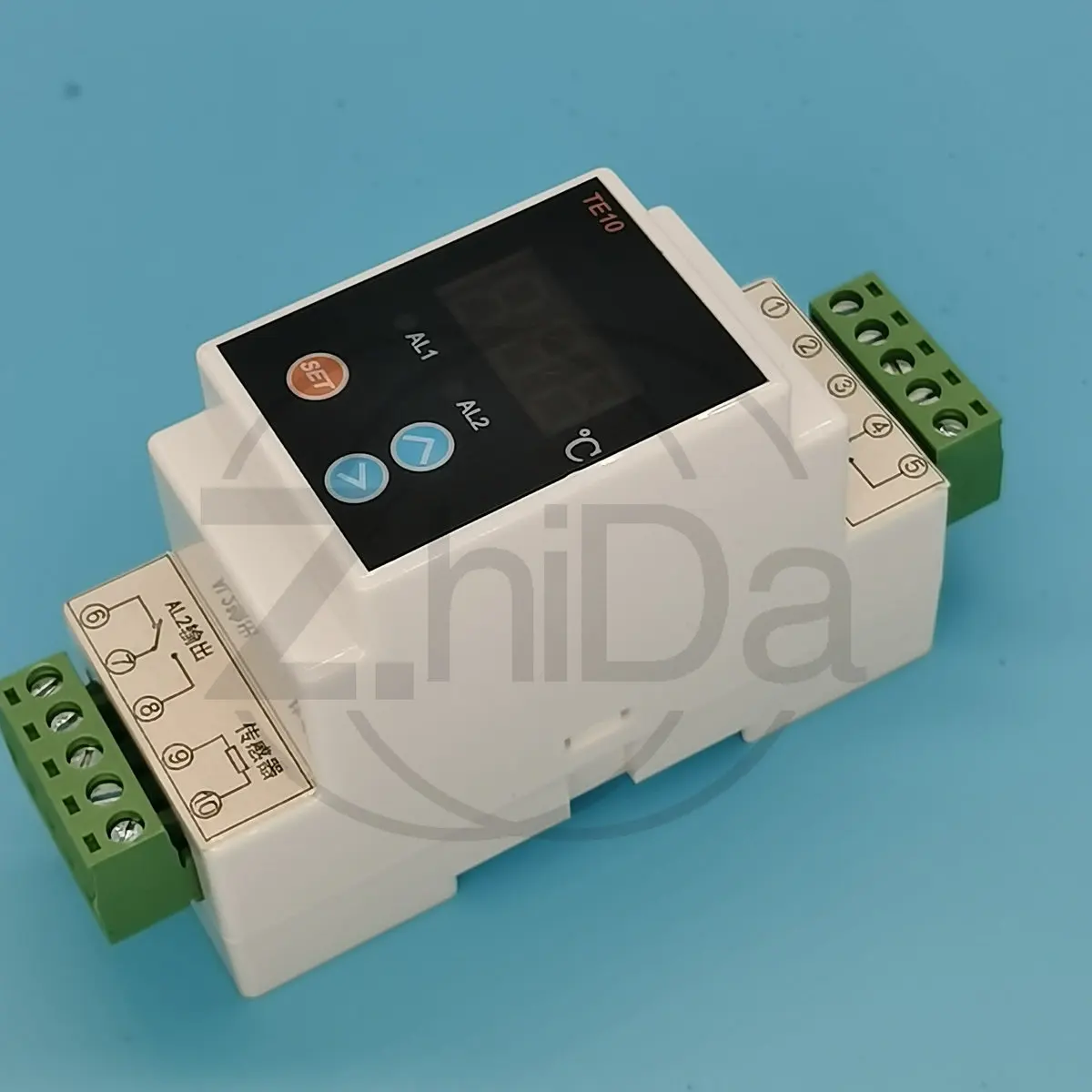 

Guide Rail Digital Display Thermostat, Adjustable Temperature Controller, Heating and Cooling Dual Use, for Solar Energy