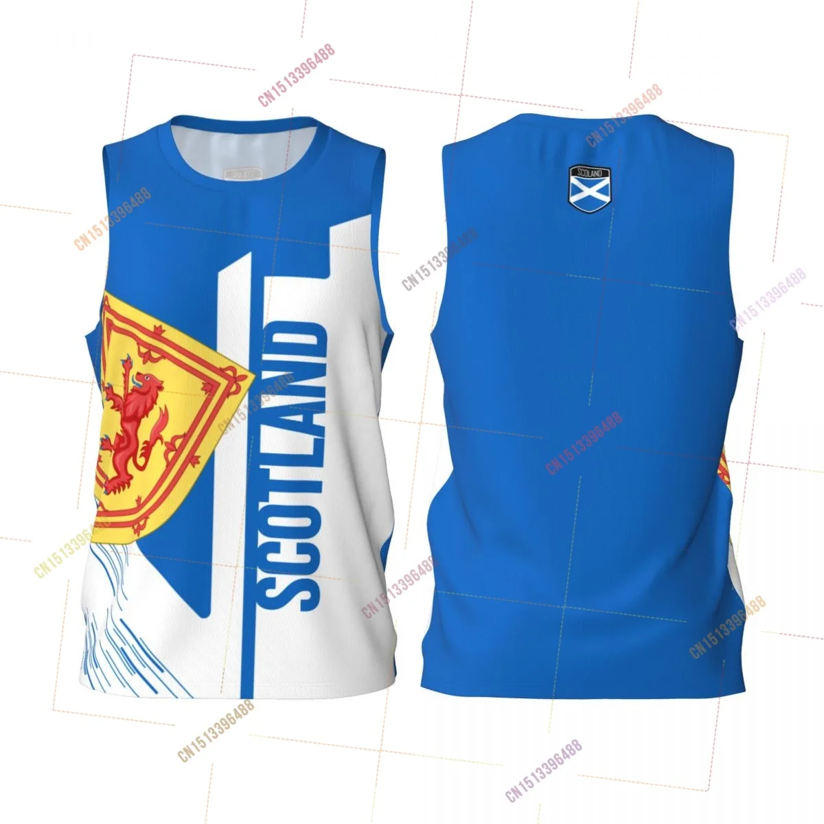2027 Scotland 3D Flag Sports T-shirts Men Clothing Breathable For Basketball Running Fitness T shirt