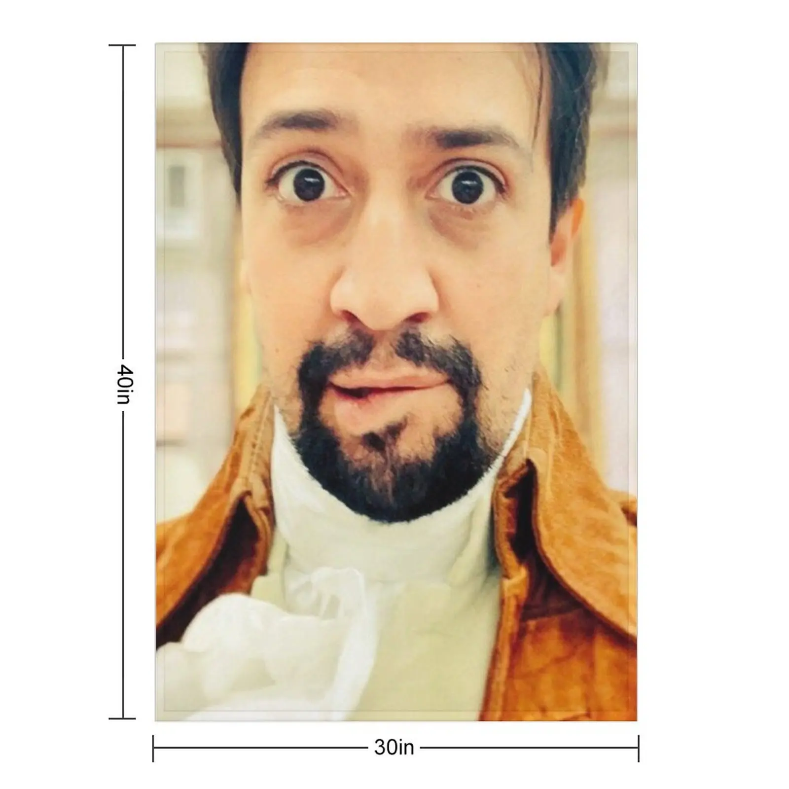 لين مانويل ميراندا عض شفه رمي بطانية أريكة رقيقة للأطفال بطانيات واحدة #2