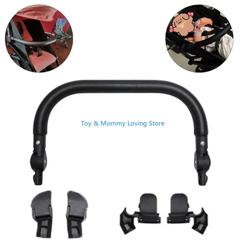 Y1QF PU Tay Lái Thanh cản Xe đẩy bé 0-5T Xe đẩy Tay vịn Thanh tay cầm