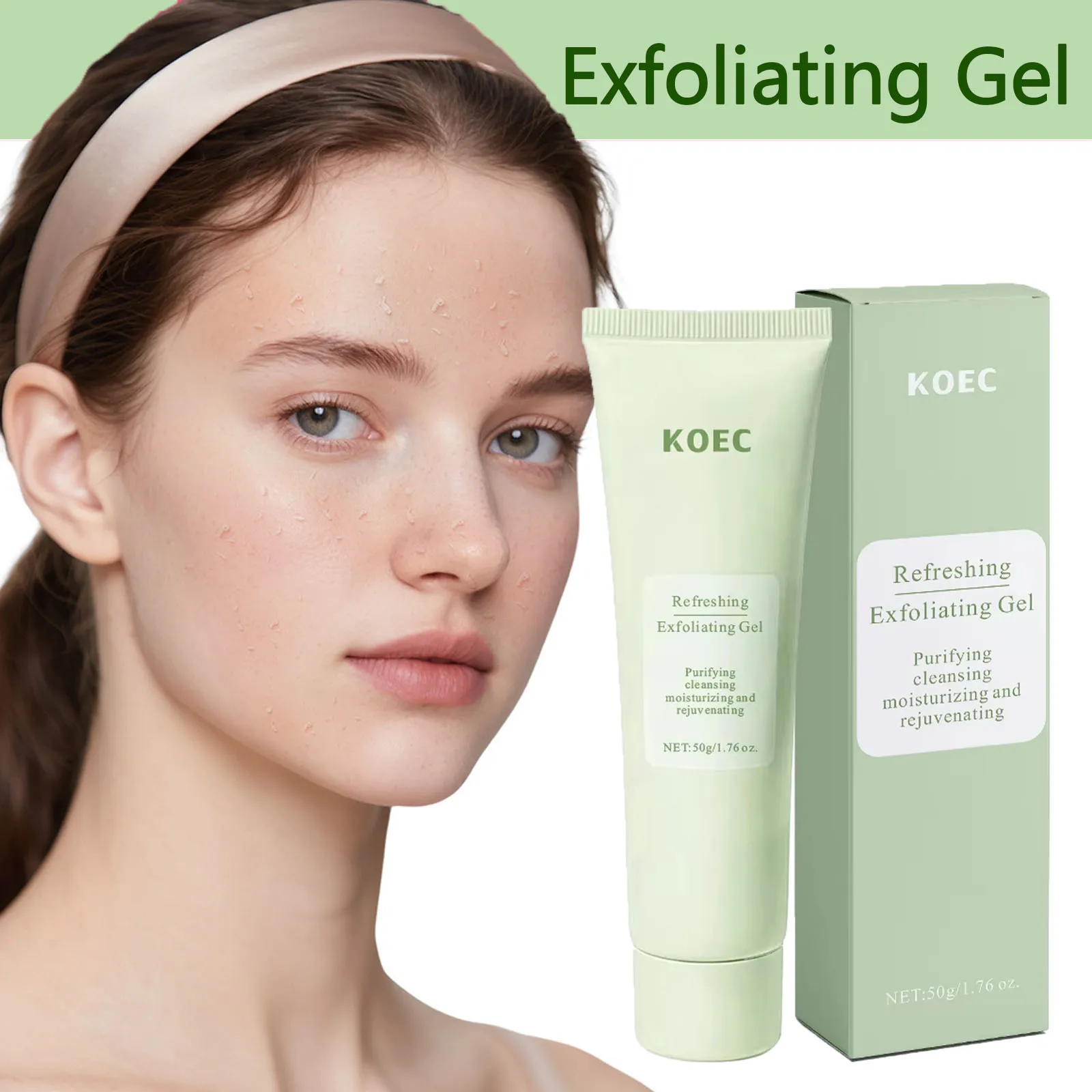 Face Exfoliating Gel Deep Cleansing Pores Remove Dead Skin Purify Gentle Exfoliate Oil Control Moisturizing Face Scrub Skin Care