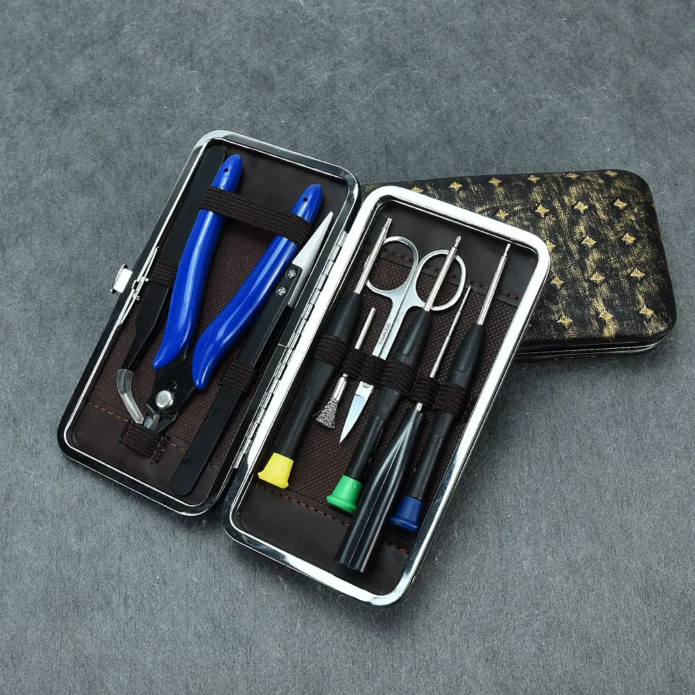 مجموعة أدوات حقيبة السيراميك الملقط كماشة سلك الفرقة كلابتون لفائف الرقصة القطن ل RDA هيئة الطرق والمواصلات RBA الملحقات