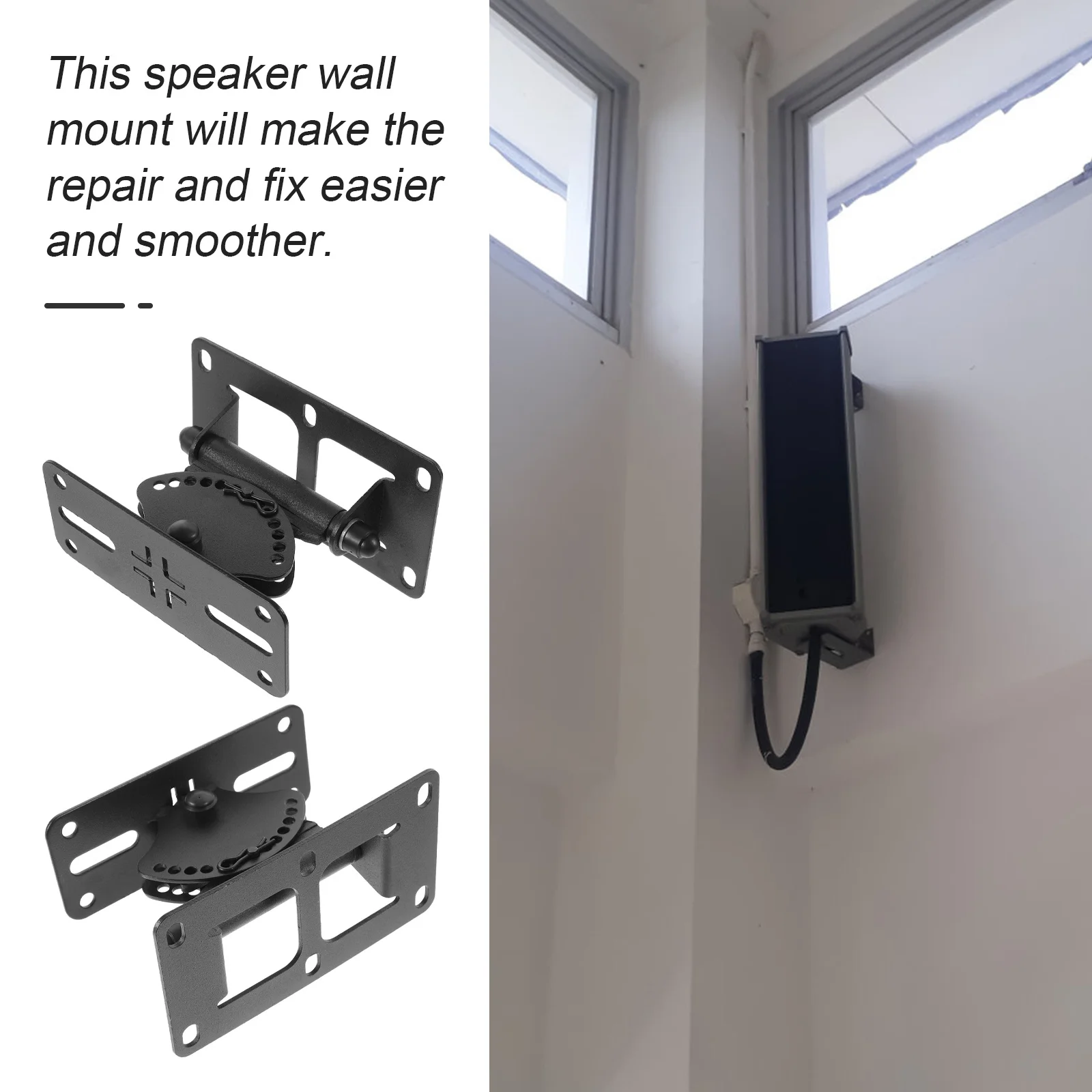 1 st Luidspreker Muurbevestiging Stand Verstelbare Center Speaker Rack Voor Surround Sound Systemen Verticale Gemonteerde Beugel Hifi Audio