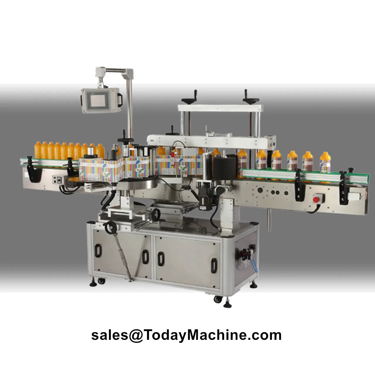 Automatic Snack Fruit Square Jar Bottle Adhesive Sticker Labeling Machine