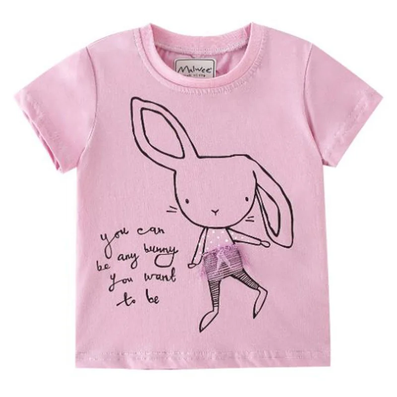 

Quality 100% Cotton t-shirt Short-sleeve Baby Girl Clothes Tops Casual 2022 Summer Children Bebe Kids t shirts Litttle Girls Tee