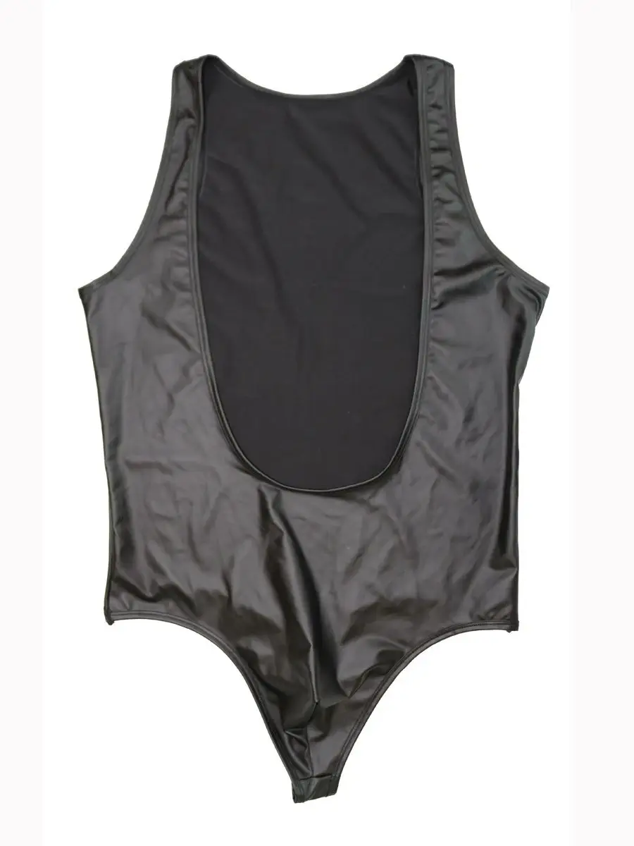 M-XXL مفتوح التمثال فو بولي Leather الجلود أكمام بيكيني ارتداءها الجوارب الساخن للتنحيف الرجال الجسم الدمى يوتار تانك القمم رياضة العضلات قميص #5