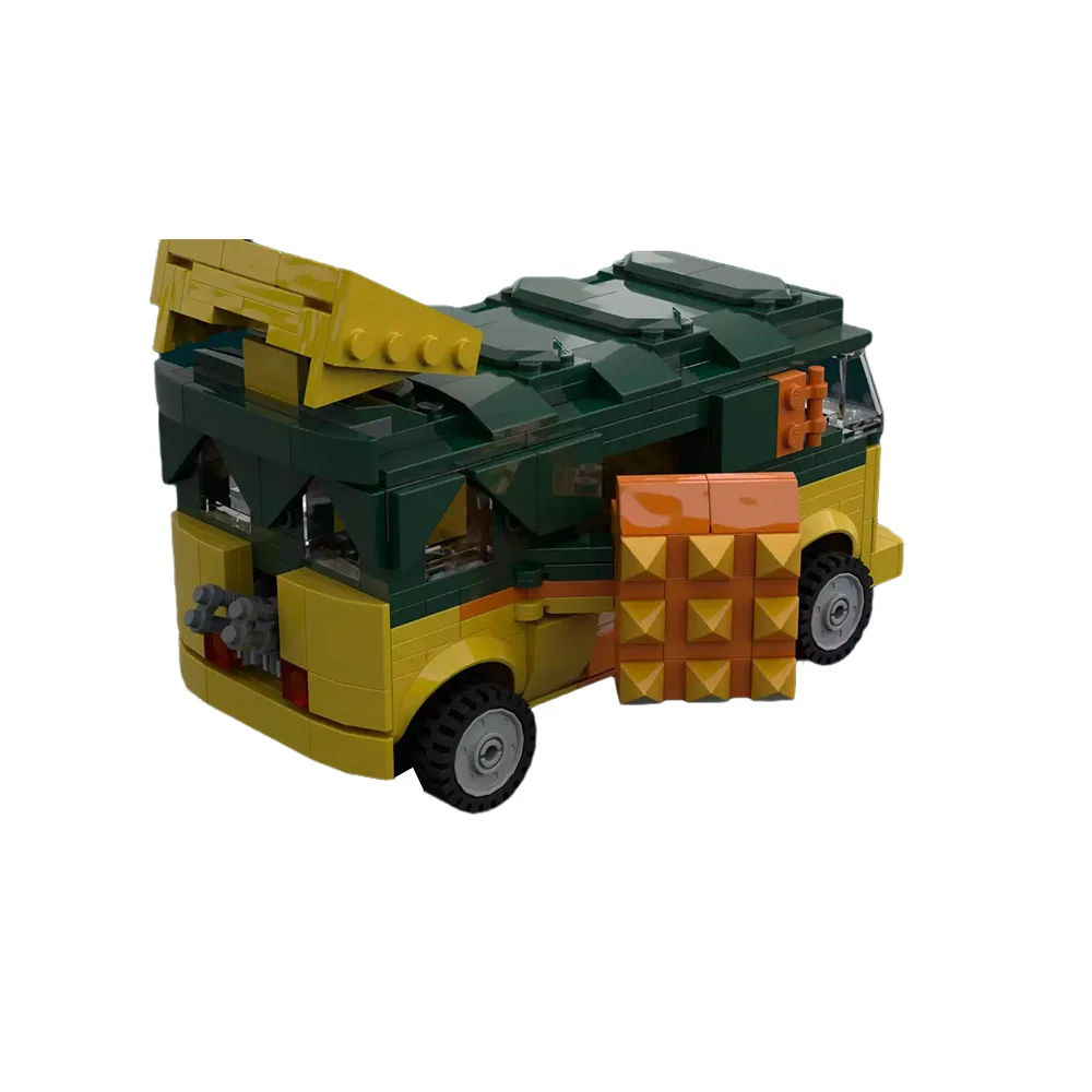 MOC Blocks Building Kit Model 90s Teenaged Mutanted Ninjaed Turtlesss Car Bricks Develop Creativity Children\'s Toys Gift