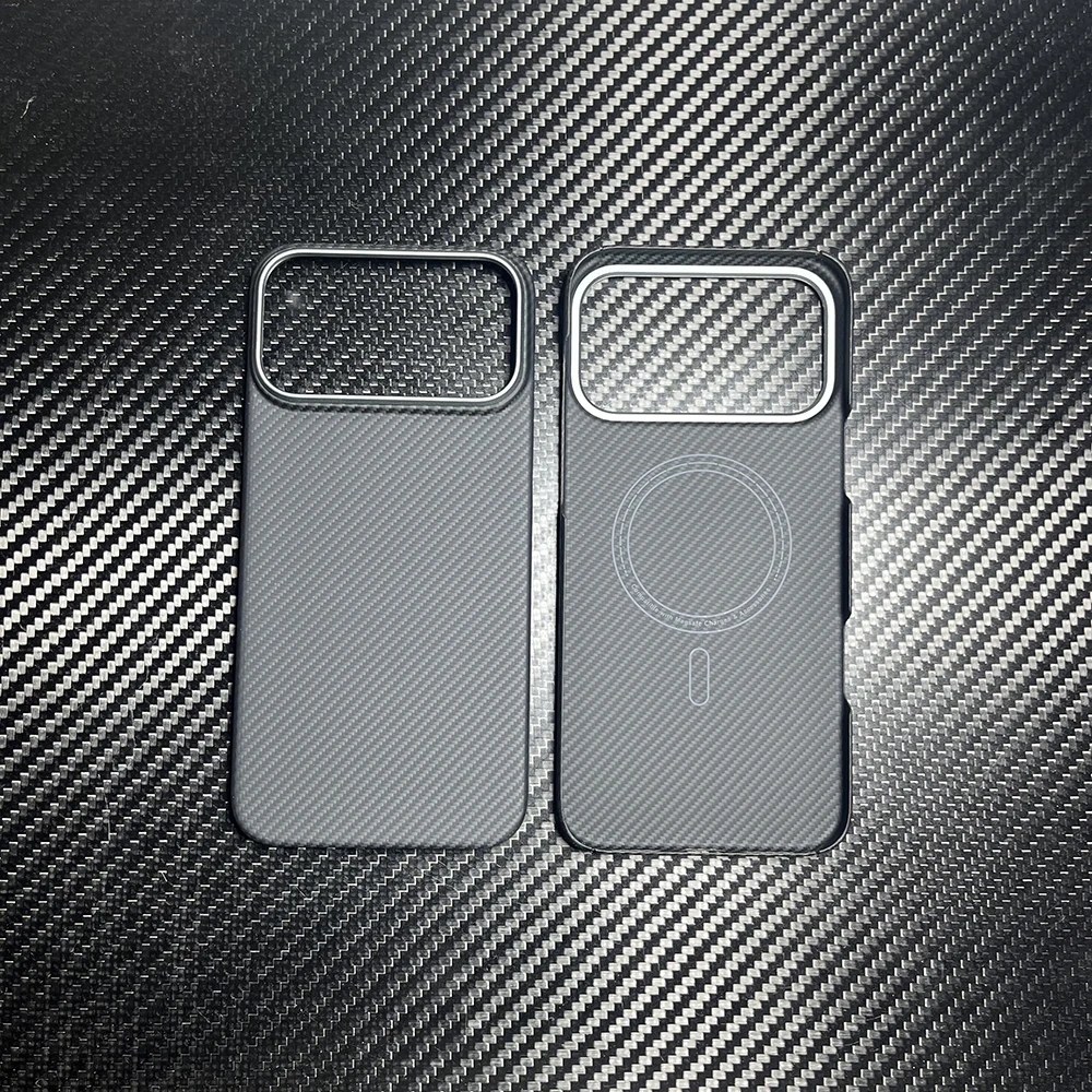 

Чехол из настоящего углеродного волокна для Iphone 17 Pro Max для Magsafe Магнитный ультратонкий арамидный чехол для телефона Iphone 17 Pro Carbon Case