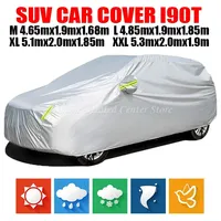 Silver Car Cover M/L/XL/XXL Outdoor Protection Full Car Covers Snow Cover Sunshade Waterproof Dustproof UV Universal For SUV