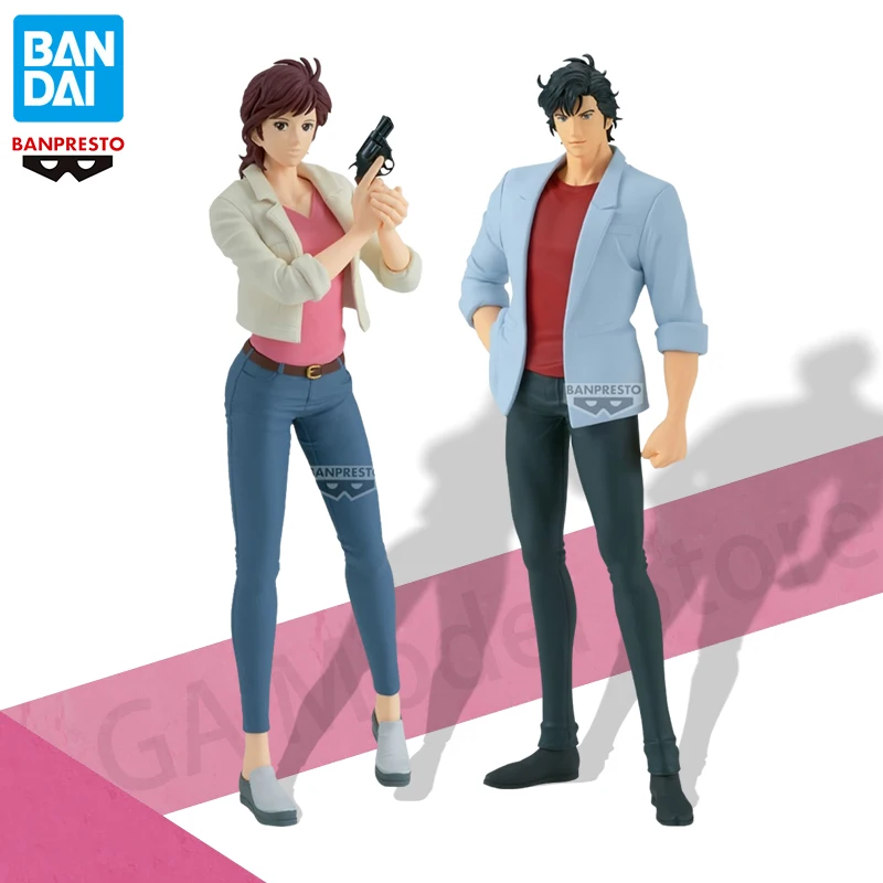 

In Stock BANDAI Genuine City Hunter The Movie: Angel Dust Saeba Ryou Makimura Kaori Anime Action Figure Collectible Model Toys