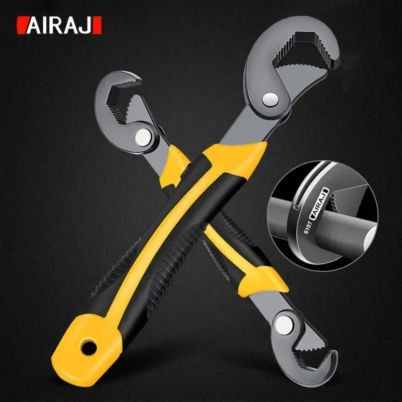 AIRAJMultifunctional Wrench Set with Three Sides Toothed Thickening and Rust PreventionLarge Openin Multifunctional Manual Tool