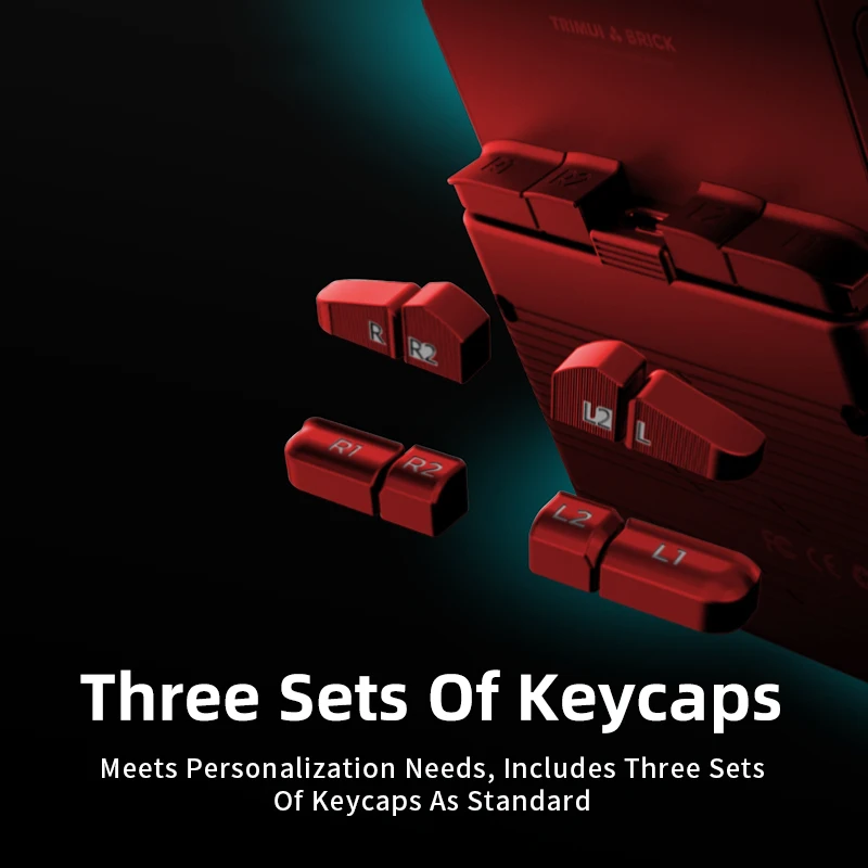 TRIMUI baru konsol Game genggam 3.2 "layar IPS Linux Trimui UI kunci Panel belakang logam lampu LED Gratis hadiah Keycap