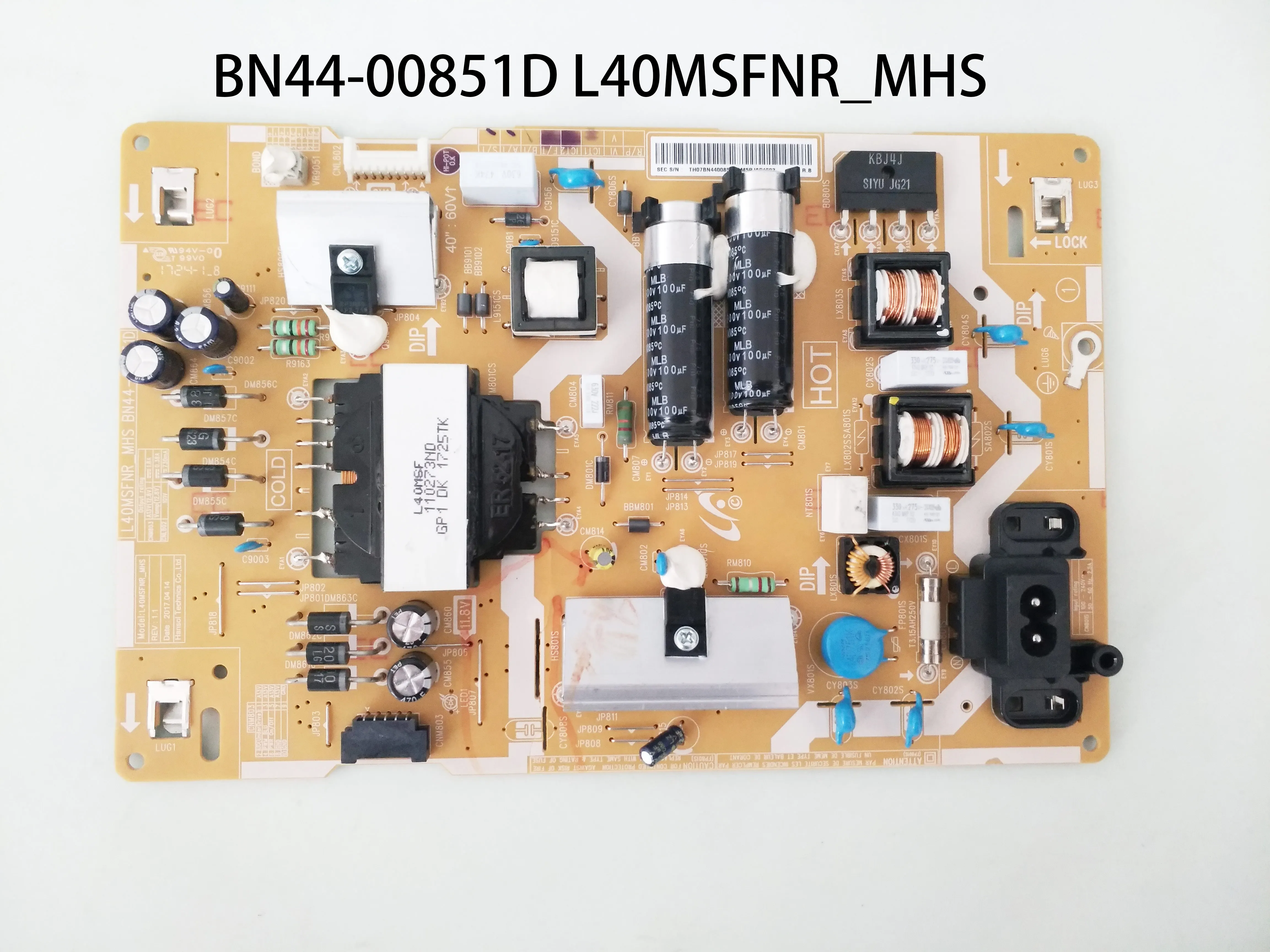 

Power Supply Board BN44-00851D L40MSFR_MHS is for HG40NF690G UA40M5000A UA40M5100D UN40J5200D UN40M5300A UA40M5000AG TV Parts