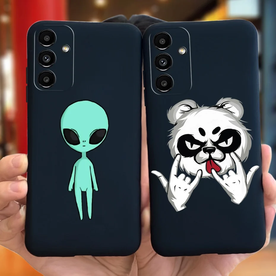 For Samsung Galaxy A14 5G Phone Case Stylish Girl Flower Soft Silicone TPU Cases For Samsung A14 A 14 SM-A146B Jelly Back Cover