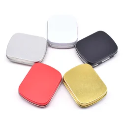 Mini Metal Hinged Tin Box with Lid, Empty Tins, Small Storage for Candy, Jewelry Collect Cases, Home Organizer