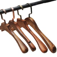 Sainwin 5pcs/lot Solid Wood Hanger Adult Slip-resistant Hangers For Clothes Hanging Wooden Hanger (30pcs More Can Logo)