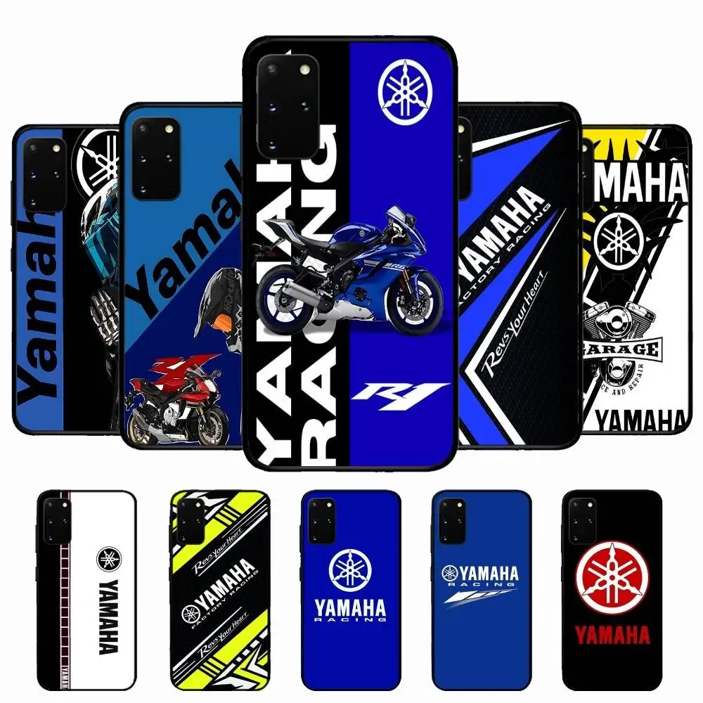 Funda de teléfono con logotipo de motocicleta clásica Y-YAMAHAS para Samsung S 24 Fe 25 Ultra Plus 20 Lite 21 30 22 23 24 22 Ultra 5G