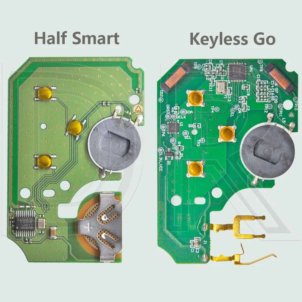 Kunci mobil pintar DR ID46 Chip 433MHz, setengah pintar atau tanpa kunci, kunci jarak jauh untuk Renault Megane 2 Laguna 2 Grand Scenic 2 2003-2008