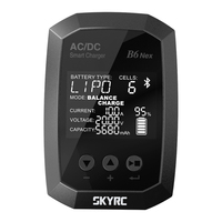 SKYRC B6 Nex AC/DC RC Battery Charger 200W for LiPo 1-6s Li-Ion LiHV LiFe NiMH Pb Battery Balance Charger SK-100174