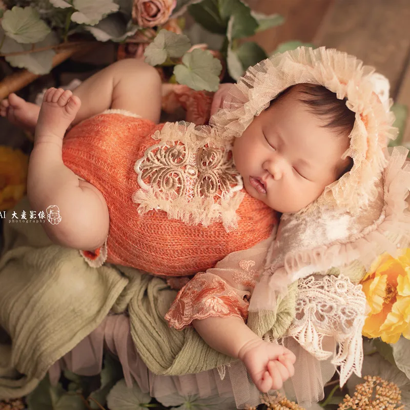 

Newborn Photography Clothing Lace Princess Skirt Postpartum Photo Hundred Day Baby Photography Clothing 신생아사진 신생아촬영