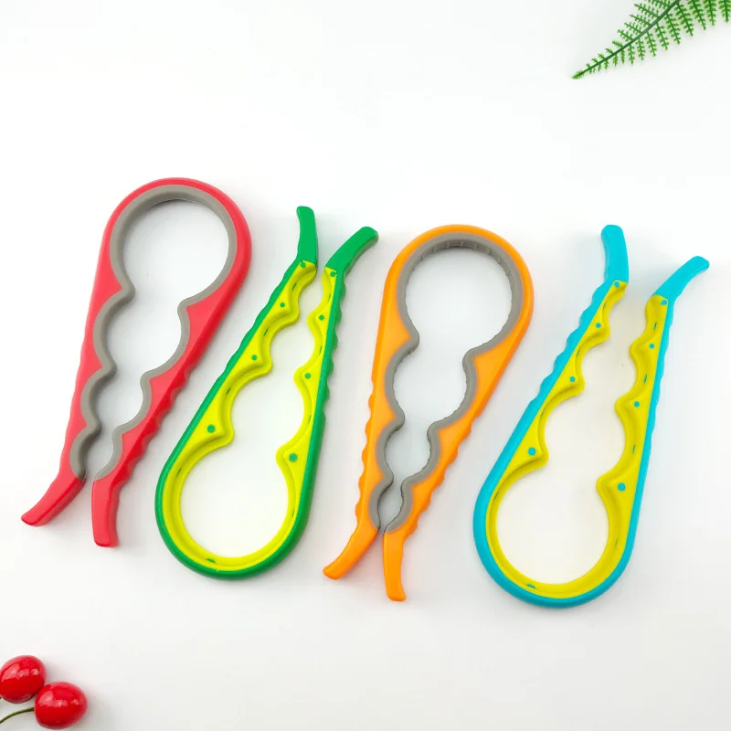 4 In 1 Screw Openers Multifunction Jar Opener Portable Bottle Opener Manual Nonslip Twist Cap Can Opener Kitchen Accessories