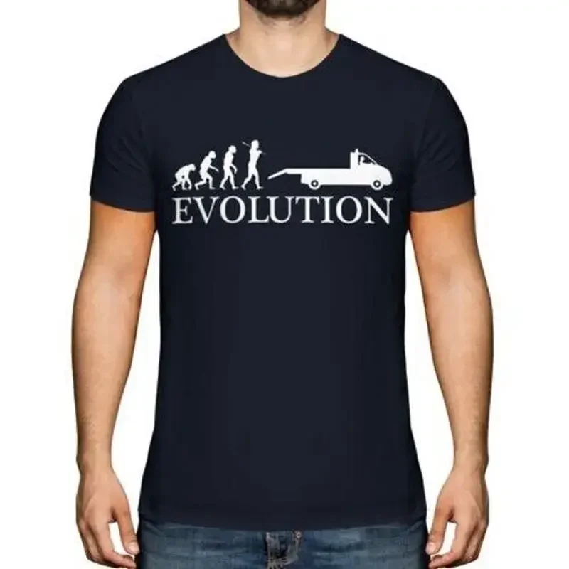 Erholung Truck Evolution Of Man Herren T-Shirt Geschenk Fahrer Lorry
