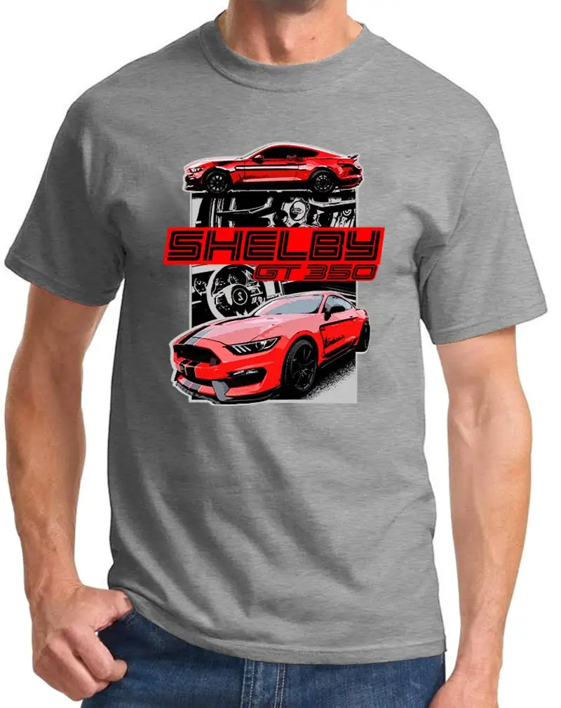 2016 20 Shelby Gt350 Mustang Red Car Full Color Design T Shirt