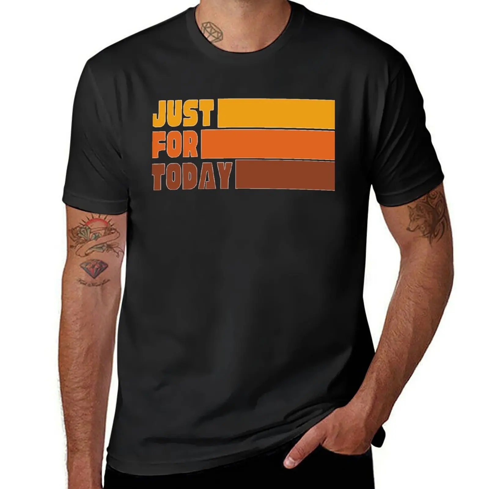 

Just for Today - AA Slogan T-Shirt Short sleeve tee fashion shirts sports fans mens graphic t-shirts pack