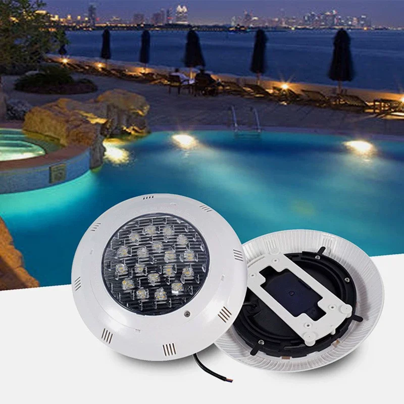 

IP68 светодиодный настенный светильник для бассейна и ванны, подводный светильник для бассейна с прудом для рыбы, семицветный подводный подвесной светильник для дайвинга