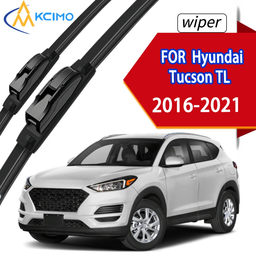 

2Pcs Premium Rubber Front Windscreen Wiper Blades for Hyundai Tucson TL 2016-2021 - OEM Fit & All-Weather Durable