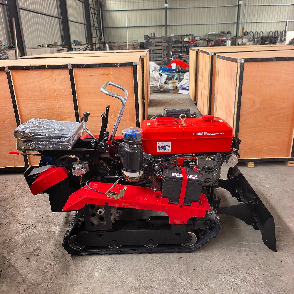 Factory Direct Sales  Brand New 25-50 Horsepower Mini Tracked Rotary Tiller for Small Garden Farms Customizable.